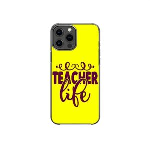 teacher life sarcastic funny pattern art design anti-fall and shockproof gift iphone case (iphone xr)
