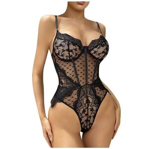 sexy clothes for women, fun underwear lace heart embroidery mesh bra underwear set woman lingerie panties women teddy bodysuit set sex lingerie lengerie outfit bikini lingerie (xxl, black)