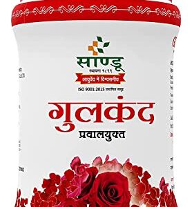 Sandu Gulkand (Pravalyukta) (400GM) | Nourishing & Body Cooling Ayurvedic Medicine - by diyaan0