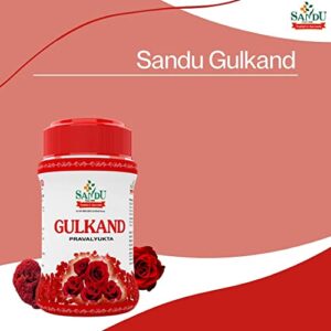 Sandu Gulkand (Pravalyukta) (400GM) | Nourishing & Body Cooling Ayurvedic Medicine - by diyaan0