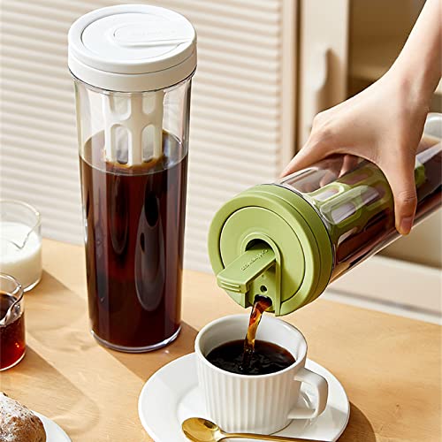 Misright Large Capacity Refrigerator Kettle Leakproof Sealed Cold Kettle Fruit Teas Cold Water-Cup Portable Coffee Extraction Cup Cold Water-Cups