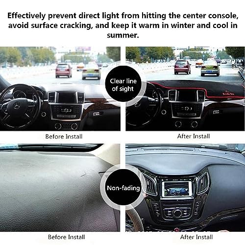 Fit for Volvo XC60 S60 S60L 2012-2016 LHD, car Dashboard Cover, Multifunction Dashboard Protector Cover, Dash Cover mat, Non-Slip