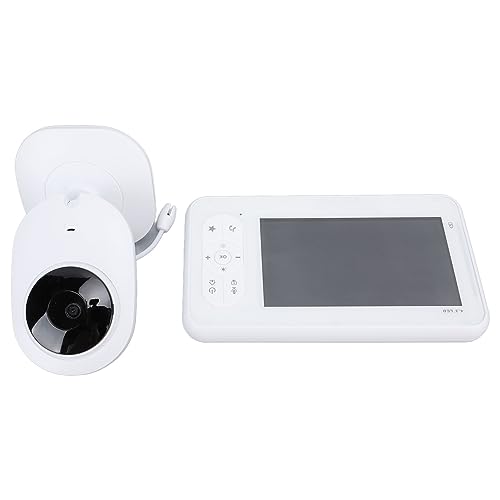 Video Baby Monitor, AC 100V-240V 4.3 Inch IPS Screen Professional Noise Reduction Wireless Baby Monitor ABS for Home (US Plug)