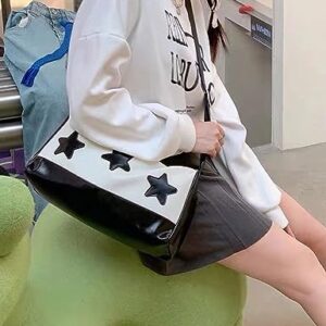 FCOOLYEET Messenger Bag Y2K Aesthetic Star Crossbody Bag Retro Grunge Shoulder Bag for Men and Women (Z#star)