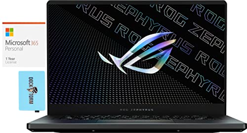 ASUS ROG Zephyrus G15 Gaming & Business Laptop (AMD Ryzen 9 5900HS 8-Core, 24GB RAM, 2TB PCIe SSD, GeForce RTX 3080, Win 10 Pro) with MS 365 Personal, Hub