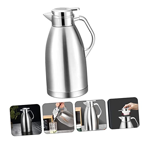 HANABASS Mini Water Kettle Portable hot Water Kettle Camping Kettle Water Bottles for Daily use Drink Kettle Water Bottle for hot Drinks Double Layer Handle Carafe Thermal jug Office