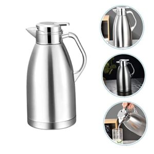 HANABASS Mini Water Kettle Portable hot Water Kettle Camping Kettle Water Bottles for Daily use Drink Kettle Water Bottle for hot Drinks Double Layer Handle Carafe Thermal jug Office