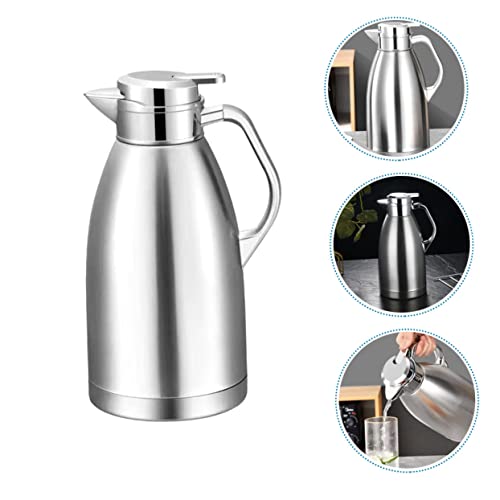 HANABASS Mini Water Kettle Portable hot Water Kettle Camping Kettle Water Bottles for Daily use Drink Kettle Water Bottle for hot Drinks Double Layer Handle Carafe Thermal jug Office