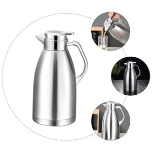 HANABASS Mini Water Kettle Portable hot Water Kettle Camping Kettle Water Bottles for Daily use Drink Kettle Water Bottle for hot Drinks Double Layer Handle Carafe Thermal jug Office