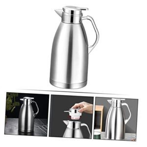 HANABASS Mini Water Kettle Portable hot Water Kettle Camping Kettle Water Bottles for Daily use Drink Kettle Water Bottle for hot Drinks Double Layer Handle Carafe Thermal jug Office