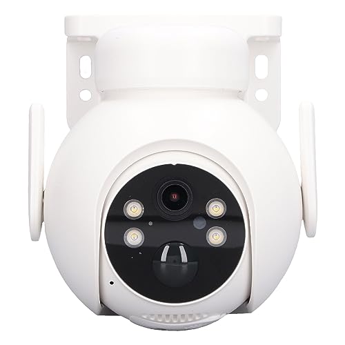 Solar Security Camera, HD 4MP Prevent Flicker Weather Resistant Home Surveillance Camera Color Night Viewing 2 Way Talk IP66 Waterproof for Remote Monitoring