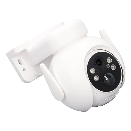 Solar Security Camera, HD 4MP Prevent Flicker Weather Resistant Home Surveillance Camera Color Night Viewing 2 Way Talk IP66 Waterproof for Remote Monitoring