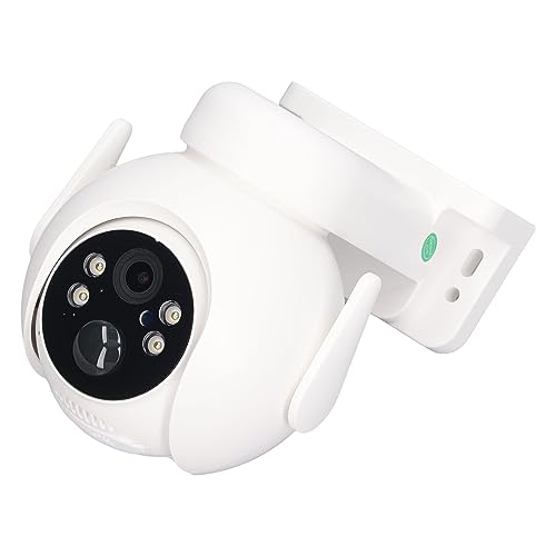 Solar Security Camera, HD 4MP Prevent Flicker Weather Resistant Home Surveillance Camera Color Night Viewing 2 Way Talk IP66 Waterproof for Remote Monitoring