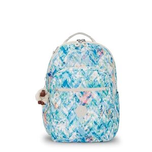 kipling women's seoul 15 laptop backpack, durable, roomy with padded shoulder straps, nylon school bag