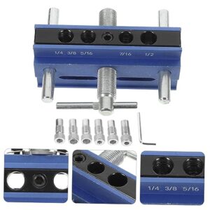 OSALADI Tools 1 Set tool aluminum alloy portable drill guide woodworking jigs drill drill guide for straight holes dowel kit drill pocket hole punch hole appendix Tool