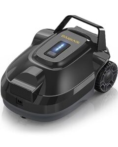 dankari cordless pool robot vacuum, rechargeable robotic pool cleaner for above ground & in-ground swimming flat pools