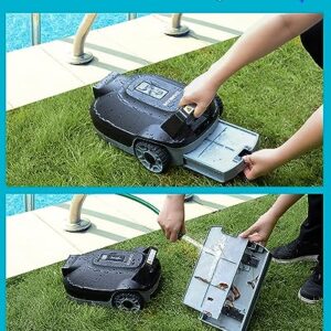 DANKARI Cordless Pool Robot Vacuum, Rechargeable Robotic Pool Cleaner for Above Ground & In-Ground Swimming Flat Pools