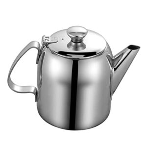 nolitoy 1pc ounce teapot coffee pot for camping metal stock tank stainless steel water jug vinegar serving bottle bacon grease container stovetop kettles heating teakettle strainer kettle