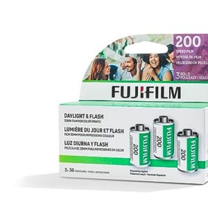 Fujifilm fujicolor 200 Color Negative Film, 35mm, 36 Exposures (3-Pack)