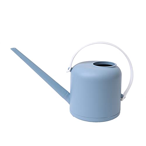 TENAGE Spray Bottle Long Mouth Water Cans Home Plant Pot Bottle Watering Device Garden Tool (Color : Blue White)