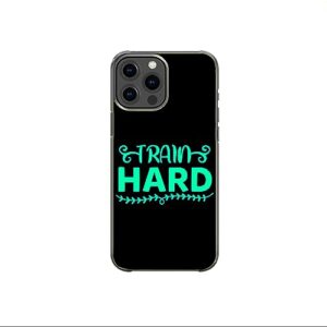 train hard motivational inspirational pattern art design anti-fall and shockproof gift iphone case (iphone xr)