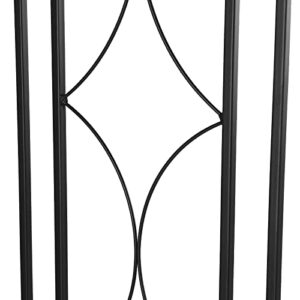 2 Pack Garden Trellis, for Climbing Plants Black Steel Potted Support Vines Metal Wire Plant Trellis for Climbing Vegetables Flower Patio Roses Cucumbers