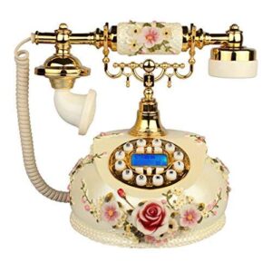 telephone retro telephone home rotary dial fixed telephone business office landline 182325cm (3 specifications available) (color : a2) (a2)