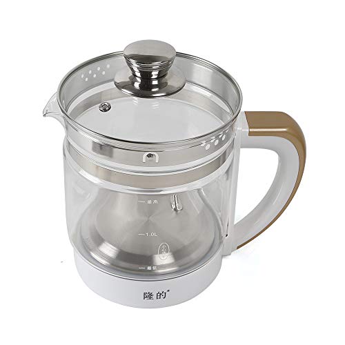 2L Multi-Functional Food Grade Stainless Steel Electric Kettle, 800W Touch Control Plus Timer Electric Teapot Hot Water Boiler Health Pot 18 Kinds Of Cooking Options High Borosilicate Glass + SS304