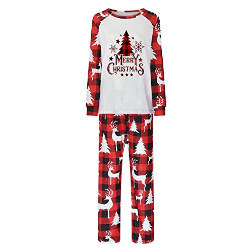 Christmas Pajamas for Family Matching Sets Xmas Matching Pjs Adults Lounge Holiday Home Xmas Adorable Sleepwear Set White