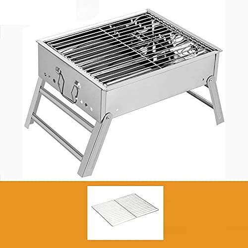 TKFDC BBQ Grill Personal DIY Barbecue Shelf Outdoor Camping Barbecue Grill Charbroiler 1～2 Person Use Smaller (Size : Style1)