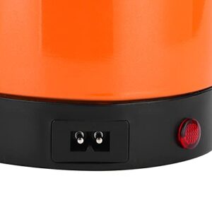 Electric Kettle, 800ML 10x24.5cm Orange Car Electric Kettle with Temperature Display Car Boiling Cup DC 12V Stainless Steel Kettle
