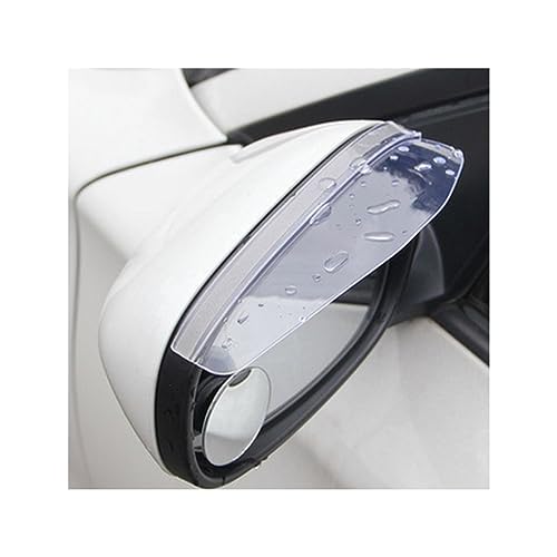 ATpu Car Rear View Mirror Eyebrow for Volvo S40 S60 S70 S80 S90 V40 V50 V60 V90 XC60 XC70,2pcs PV-C Car Back Mirror Eyebrow Rain Cover Sticker