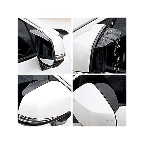 ATpu Car Rear View Mirror Eyebrow for Volvo S40 S60 S70 S80 S90 V40 V50 V60 V90 XC60 XC70,2pcs PV-C Car Back Mirror Eyebrow Rain Cover Sticker