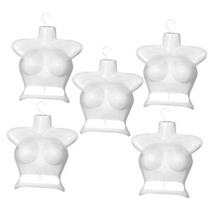 Zerodeko 20 pcs Mannequin Hanger mannequins Desktop Organizer Shelf Girls Swim Suit Clothing Form Swimwear Hanger Table top Bust Mannequin Model Clothes Hanging Rack Underwear