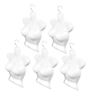 Zerodeko 20 pcs Mannequin Hanger mannequins Desktop Organizer Shelf Girls Swim Suit Clothing Form Swimwear Hanger Table top Bust Mannequin Model Clothes Hanging Rack Underwear