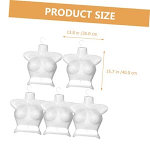 Zerodeko 20 pcs Mannequin Hanger mannequins Desktop Organizer Shelf Girls Swim Suit Clothing Form Swimwear Hanger Table top Bust Mannequin Model Clothes Hanging Rack Underwear