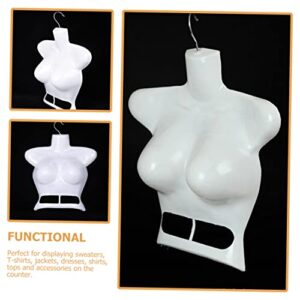 Zerodeko 20 pcs Mannequin Hanger mannequins Desktop Organizer Shelf Girls Swim Suit Clothing Form Swimwear Hanger Table top Bust Mannequin Model Clothes Hanging Rack Underwear