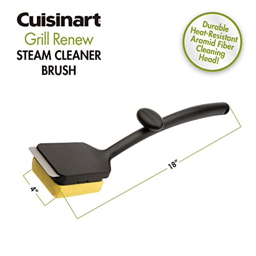 Cuisinart CGG-306 Chef's Style Portable Propane Tabletop 20,000, Professional Gas Grill & CCB-1000 Grill Renew Steam Cleaner Brush, Safe and Effective Barbecue Cleaning Brush