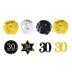 nolitoy set birthday party supplies decorate birthday ceiling decoration number charm decorations pendant latte art 30th birthday ceiling decorations props 30th birthday accessories