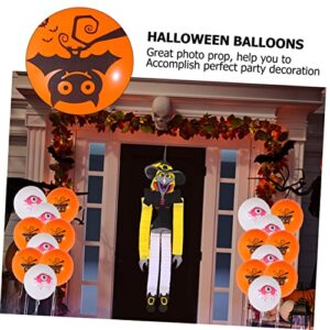 Abaodam 1 Set Set halloween balloon combination letter ballons halloween Party Supplies Halloween Star balloon black balloon Happy Halloween Balloon wreath Ladies skeleton Aluminum film