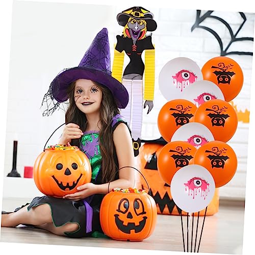 Abaodam 1 Set Set halloween balloon combination letter ballons halloween Party Supplies Halloween Star balloon black balloon Happy Halloween Balloon wreath Ladies skeleton Aluminum film