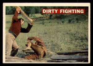 nonsport 1956 davy crockett orange back #37 dirty fighting ex excellent
