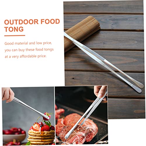 Yardwe 2pcs grill tweezers japan food korean grill camping bbq grill kitchen grill tongs salad tongs household grill tong professional food tong camping food tong barbecue tool cooking