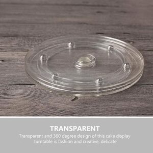 Garneck Food Tray Decorative Tray Creative Cake Turntable Baking Cake Stand Multi-Functional rotatable Plate 360-degree Rotating Plate to Rotate Table Decoration Acrylic Dining Table