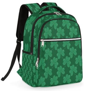 bisibuy st. patrick's day women travel laptop backpack, 16.1 inches computer backpack, durable water-repellent travel backpack for business college women men gift