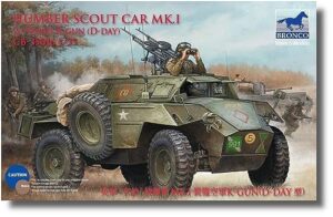 ブロンコモデル bronco model cb35016 1/35 british humber scout car mk.1 d-day vickers gun model