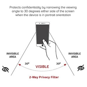 celicious Privacy 2-Way Landscape Anti-Spy Filter Screen Protector Film Compatible with Oppo Reno6 5G