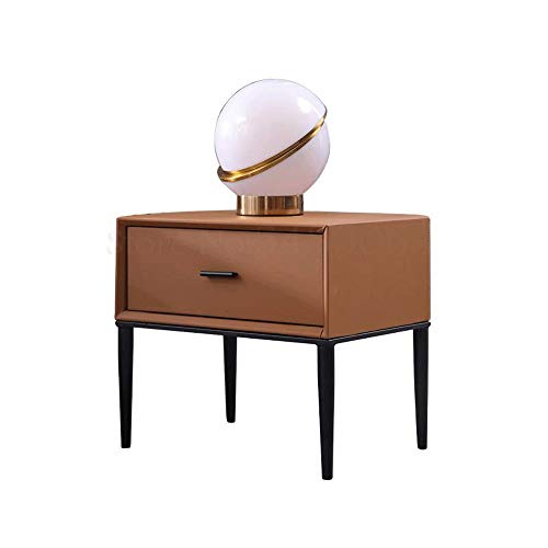 ZHAOLEI Nordic Minimalist Italian Style Bedside Table Bedroom Furniture Italian Minimalist Bedside Cabinet Light Luxury Side CABI