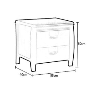 ZHAOLEI Solid Wood Bedside Table Nordic Home Simple Nightstand Bedside Storage Cabinet Bedroom Furniture