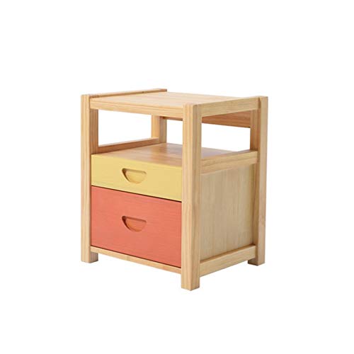 ZHAOLEI Bedside Table Solid Wood Simple Bedroom Bedside Cabinet ，Small Mini Storage Cabinet Multifunctional Locker